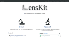 Desktop Screenshot of lenskit.org