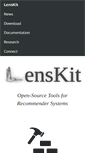 Mobile Screenshot of lenskit.org